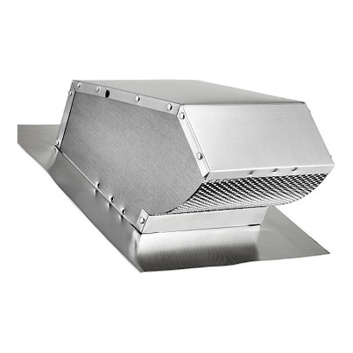 ALUMINUM ROOF CAP W/ DAMPER and SCREEN