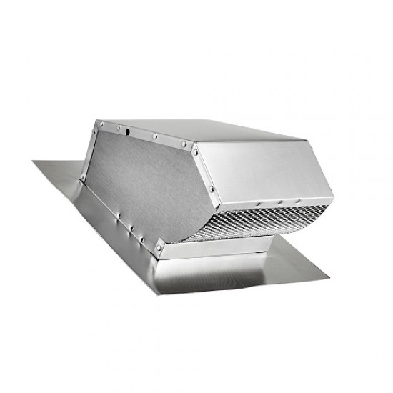 ALUMINUM ROOF CAP W/ DAMPER and SCREEN