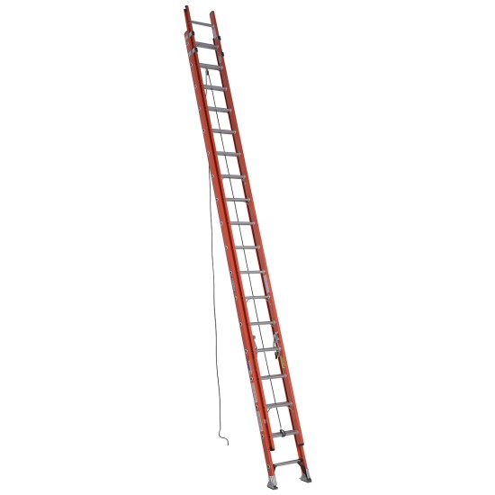 32FT TYPE IA FIBERGLASS D-RUNG EXTENSION LADDER D6232-2