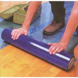 Blue Puncture Resistant Duct Protection Wrap / Film - 3 mil - 200ft Roll