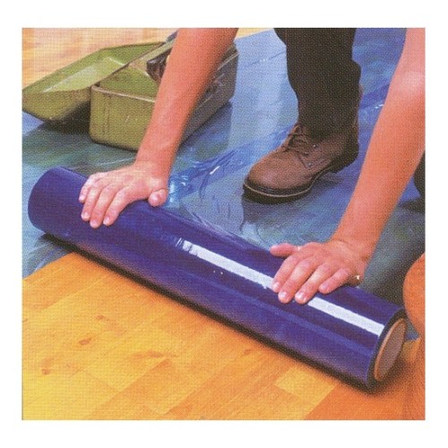 Blue Puncture Resistant Duct Protection Wrap / Film - 3 mil - 200ft Roll
