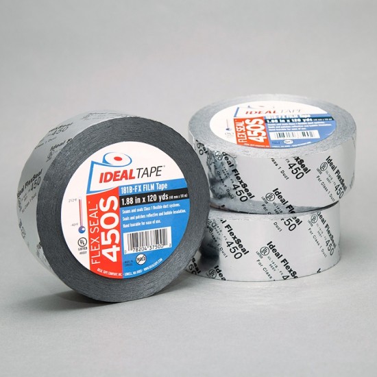 450 2"x120yd UL181B-FX Ideal Silver Flex Seal Tape 