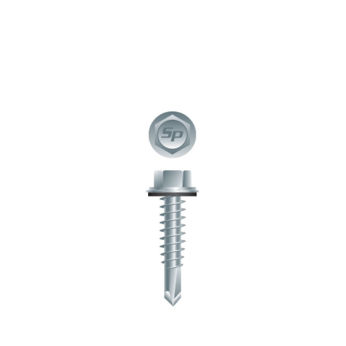 Self-Drilling Screws with Neoprene Washer