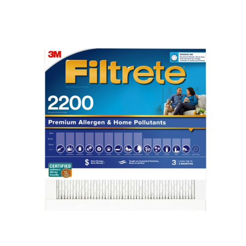 16x20x1 Filtrete™ Premium Allergen & Home Pollutants Air Filter, 2200 MPR