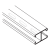 Strut 3-1/4 x 1-5/8 Back-to-Back, Oval Slot, 12ga Pre-Galv