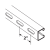 Strut 1-5/8 x 1-5/8 x 20ft, Oval Slot, 12ga Pre-Galv