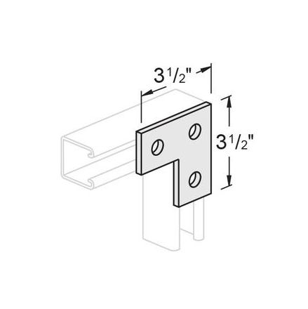 3 Hole Flat Angle Plate