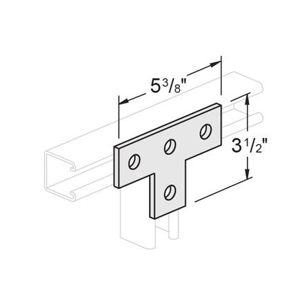 T Plate 4 Hole