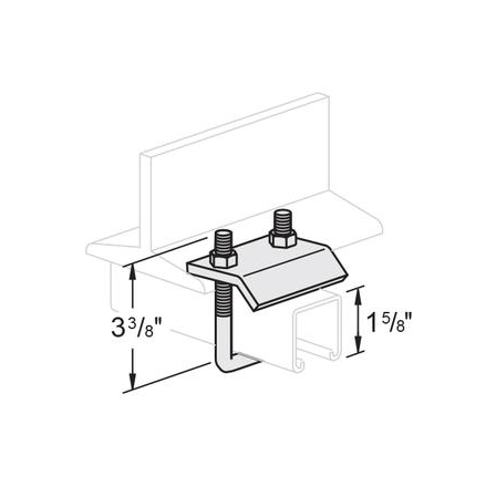 U-Bolt Beam Clamp for Single Channel