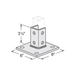 10-Hole Single Post Base