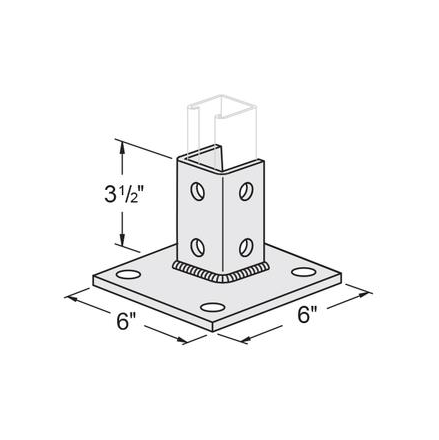 10-Hole Single Post Base