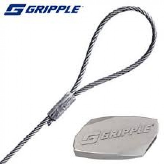 *10 PCS* GRIPPLE  3FT NO2 CABLE WITH CLIPS XP2-LG-3 FT Loop Hanger 