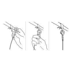 Snap Hook Cable Standard Hanger No. 2 (10 per bag)