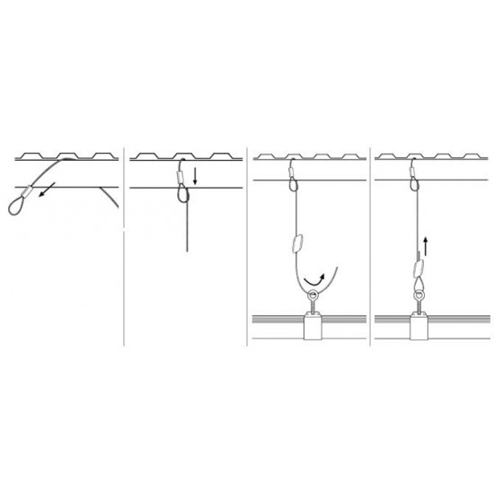 Looped Cable Standard Hanger No. 2 (10 per bag)