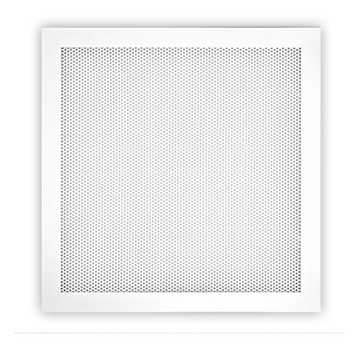 Shoemaker 600PT Perforated Return Air Grille T-Bar with Frame 22”×22” Square Collar