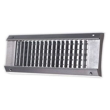 Shoemaker USR34-FS Double Deflection Universal Spiral Pipe Grille w/ Full Scoop *Fits 12