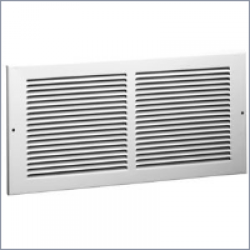 650 Steel Return Air Grille, 1/3in Fin Spacing