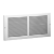 650 Steel Return Air Grille, 1/3in Fin Spacing