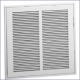 659 Steel Return Air Filter Grille, 1/3in Fin Spacing