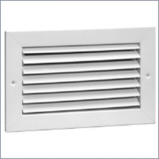94A Steel Return Air Grille, 35-degree Fixed Blade (No Damper)